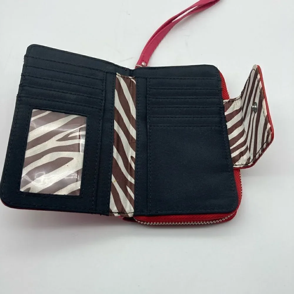 Dana Buchman  Leather Wallet Red/Pink Color